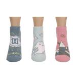 Harry Potter Hogwarts Castle & Hedwig Ankle Socks 3 Pack