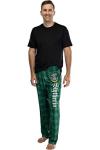 Slytherin Hogwarts House Plaid Pajama Pants