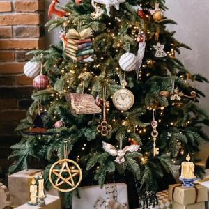 Magical Wizard Christmas Tree Ornaments - 12 Pcs