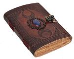 Moon Blue Lapis Vintage Leather Journal for Wizards