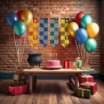 Harry Potter House Quidditch Flags Set of 4