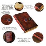 Moon Blue Lapis Vintage Leather Journal for Wizards