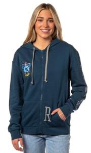 Harry Potter Ravenclaw House Crest Zip-Up Hoodie