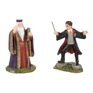 Harry and Headmaster Figurine Set for Potter Village
