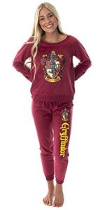 Gryffindor Crest Fleece Pajama Set for Juniors