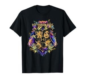 Hogwarts Floral Crest Long Sleeve T-Shirt