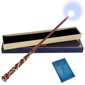 Rechargeable Light Up Wizard Wand with Spellbook