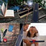 Rechargeable Light Up Wizard Wand with Spellbook