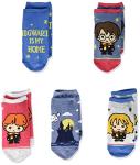 Harry Potter Kids' 5 Pack No Show Socks