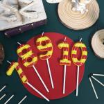 Wizard Birthday Candles - Number 8 Cake Toppers