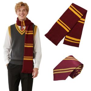 Harry Potter Striped Scarf and Hat Set