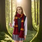 Harry Potter Striped Scarf and Hat Set