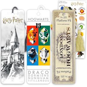 Harry Potter Bookmark Set with Stickers and Designs