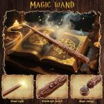 Magical Floating Candles with Wand Decorations Set