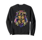 Harry Potter Hogwarts Multi-Colored Floral Crest Sweatshirt