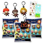 Harry Potter Blind Bags Party Favors 3 Pack - Bundle with 3 Series 13 Hogwarts Keychain Mystery Figures Plus Stickers, More | Harry Potter Bag Clips for Adults, Kids
