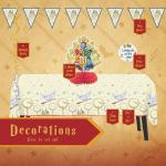 Unique Harry Potter Party Kit | Deluxe Party For 16 | Officially Licensed | Plates, Napkins, Paper Table Cover, Decor Kit | Wizard Birthday Decorations For Kids, Fast Setup, Cohesive Party Look