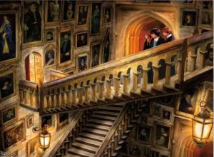 Buffalo Games Ceaco - 1000 Piece Thomas Kinkade Harry Potter Grand Staircase Puzzle for Adults, Silver Select - Quality 1000 Pieces Jigsaw Puzzle