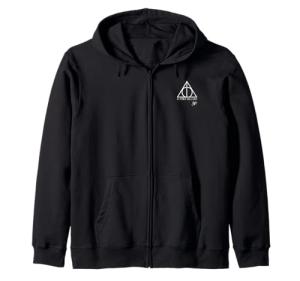 Harry Potter Deathly Hallows Zip Hoodie