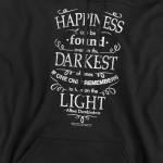 Dumbledore Happiness Quote Hoodie with Stickers