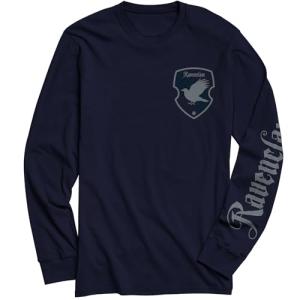 Ravenclaw Adult Long Sleeve T-Shirt in Navy