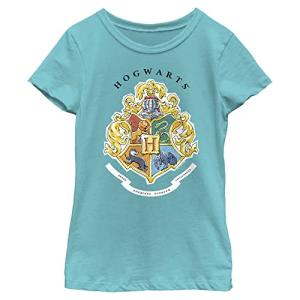 Harry Potter Deathly Hallows Hogwarts Crest Girls Tee