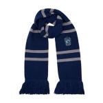 Ravenclaw Knitted Crest Scarf - Blue & Silver