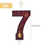 Wizard-Themed Birthday Number Candles for Kids