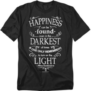Dumbledore Happiness Quote T-Shirt and Stickers