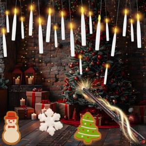 Floating Magic Candles with Wand – 20 Pack