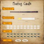 Floating Magic Candles with Wand – 20 Pack