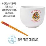 Harry Potter House Crest Ramen Bowl with Chopsticks