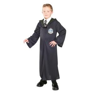 Harry Potter And The Deathly Hallows Costume, Child's Robe With Slytherin Emblem Costume, Medium