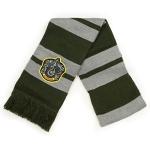 Culturefly Harry Potter House Premium Striped Scarf With Crest Patch, One Size (Green)