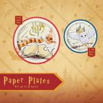 Unique Harry Potter Party Supplies | Plates Combo | Serves 8 | Officially Licensed | Plates | Wizard Theme Dinner & Dessert Plates For Birthday Parties, Snack Tables, Kids Events, Easy Cleanup
