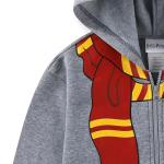 Harry Potter Fleece Zip Up Hoodie for Big Kids Grey