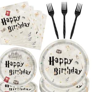 200 Magical Wizard Party Plates and Supplies
