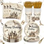 Magical Wizard Party Supplies Set for 20 Guests