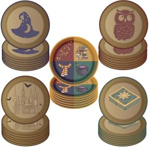 50 Magical Wizard School Party Paper Plates