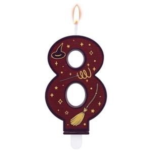 Wizard Themed Number Candles for Birthday Cakes
