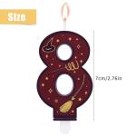 Wizard Themed Number Candles for Birthday Cakes