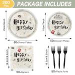 200 Magical Wizard Party Plates and Supplies
