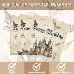 Magical Wizard Party Supplies Set for 20 Guests