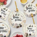 Magical Wizard Party Paper Plates Set for 24
