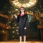 Women’s Wizard Costume with Robe, Headband, Tie