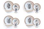 Harry Potter Hogwarts House Logo 16-Piece Dinner Set