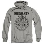 Harry Potter Hogwarts Logo Hoodie - Gray Small