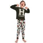 Hogwarts Boys Long Sleeve Pajama Set, Green