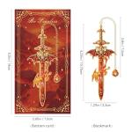 4-Piece Fantasy Sword Bookmark Set for Readers