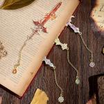4-Piece Fantasy Sword Bookmark Set for Readers